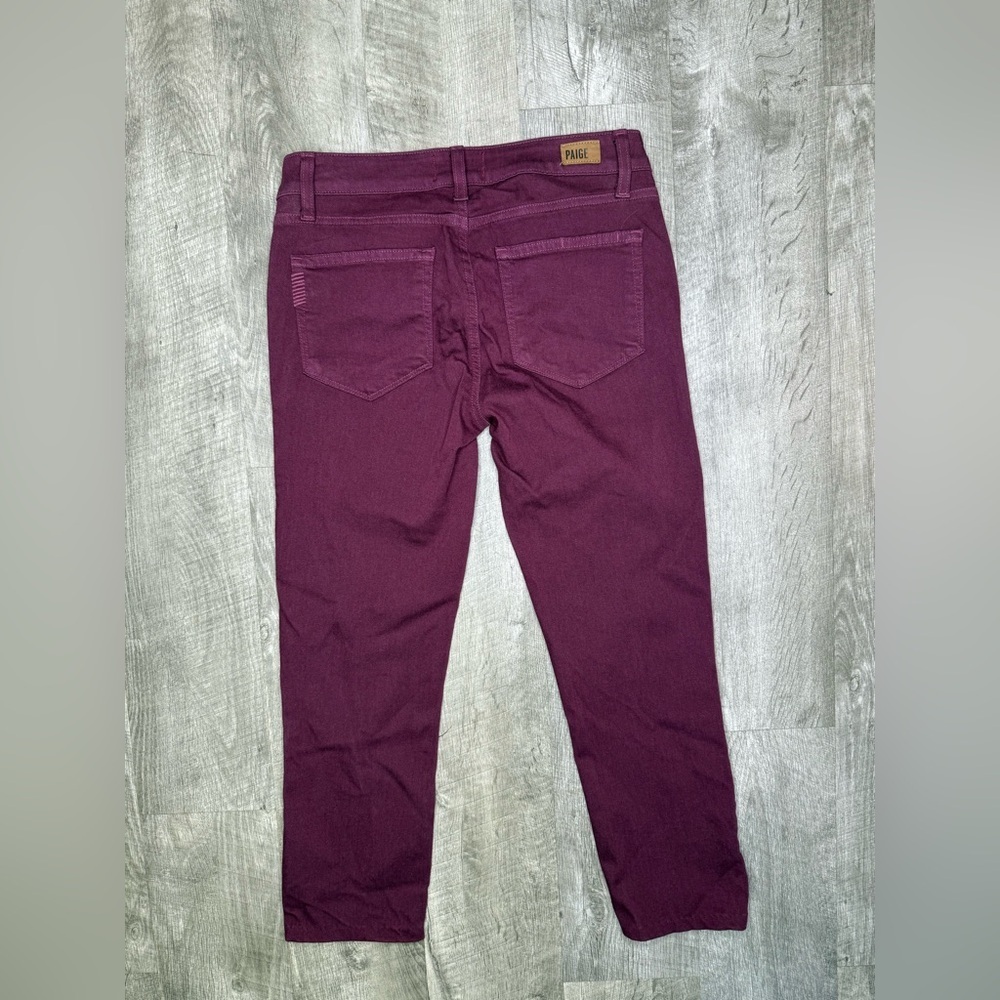 PAIGE Mulberry Denim Jeans Size 28 - Picture 3 of 8